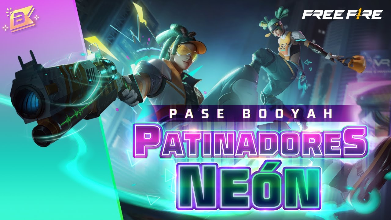 Pase Booyah 60 Patinadores Neon